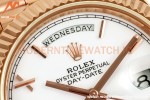 Rolex - DayDate 228235 Gain Weight 40mm Flt Pres RG/RG Wht/Rmn KF VR3255