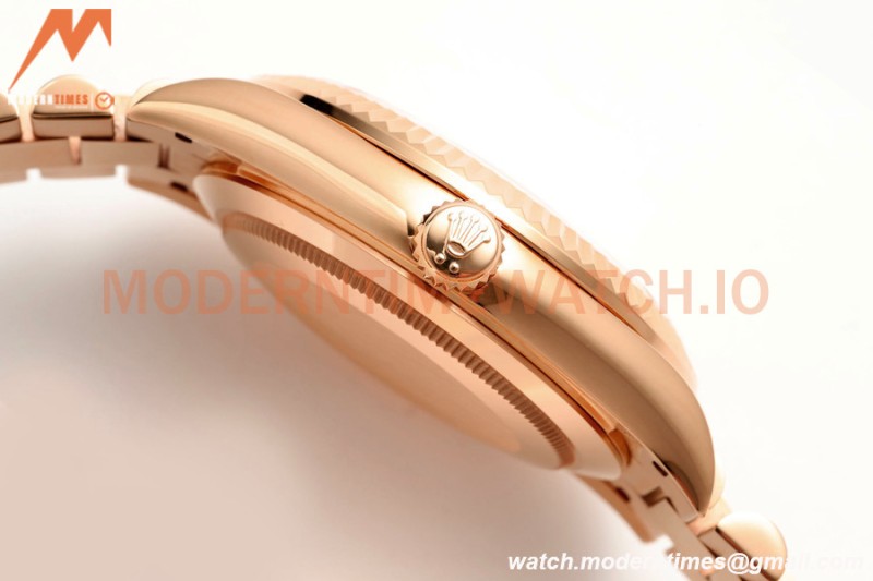 Rolex - DayDate 228235 Gain Weight 40mm Flt Pres RG/RG Wht/Rmn KF VR3255
