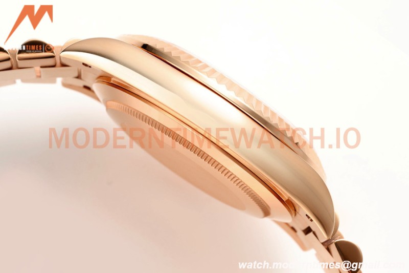 Rolex - DayDate 228235 Gain Weight 40mm Flt Pres RG/RG Brn/Rmn KF VR3255