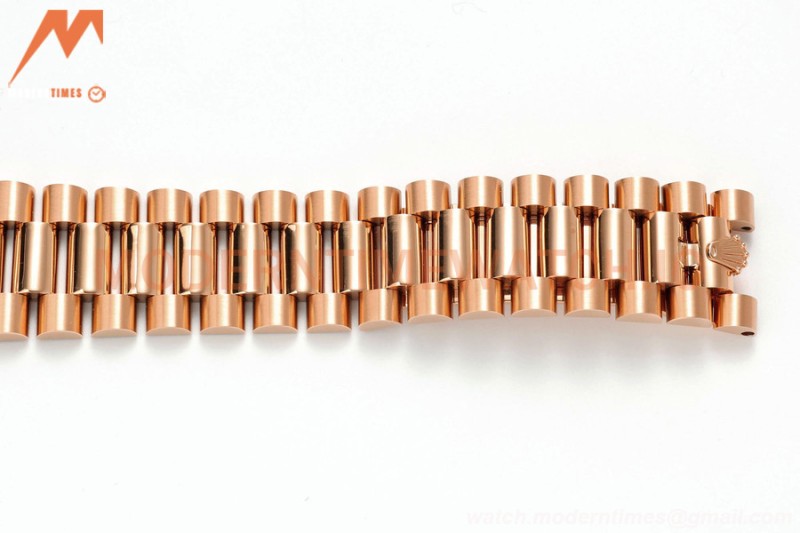 Rolex - DayDate 228235 Gain Weight 40mm Flt Pres RG/RG Brn/Rmn KF VR3255