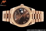 Rolex - DayDate 228235 Gain Weight 40mm Flt Pres RG/RG Brn/Rmn KF VR3255