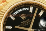 Rolex - DayDate 228238 Gain Weight 40mm Flt Pres YG/YG Blk/Dia KF VR3255