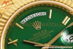 Rolex - DayDate 228238 Gain Weight 40mm Flt Pres YG/YG Green/Rmn KF VR3255