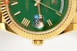 Rolex - DayDate 228238 Gain Weight 40mm Flt Pres YG/YG Green/Rmn KF VR3255