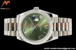Rolex - DayDate 228239 Gain Weight 40mm Flt Pres SS/SS Grn/Rmn KF VR3255