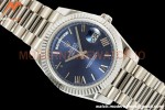 Rolex - DayDate 228239 Gain Weight 40mm Flt Pres SS/SS Blue/Rmn KF VR3255