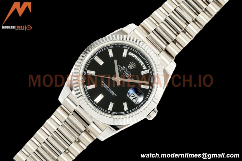 Rolex - DayDate 228239 Gain Weight 40mm Flt Pres SS/SS Blue/Rmn KF VR3255