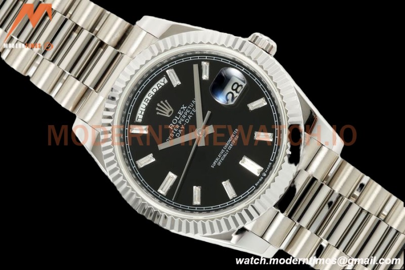 Rolex - DayDate 228239 Gain Weight 40mm Flt Pres SS/SS Blue/Rmn KF VR3255