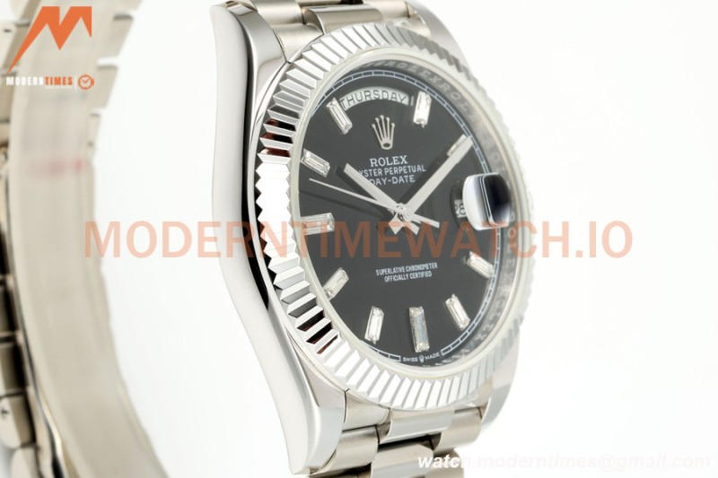 Rolex - DayDate 228239 Gain Weight 40mm Flt Pres SS/SS Blue/Rmn KF VR3255