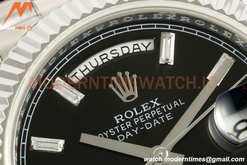 Rolex - DayDate 228239 Gain Weight 40mm Flt Pres SS/SS Blue/Rmn KF VR3255