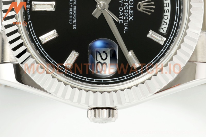 Rolex - DayDate 228239 Gain Weight 40mm Flt Pres SS/SS Blue/Rmn KF VR3255