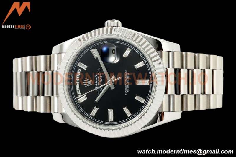 Rolex - DayDate 228239 Gain Weight 40mm Flt Pres SS/SS Blue/Rmn KF VR3255