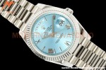 Rolex - DayDate 228236 Gain Weight 40mm Flt Pres SS/SS I-Blu/Rmn KF VR3255