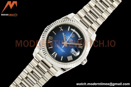 Rolex - DayDate 228239 Gain Weight 40mm Flt Pres SS/SS Blu Ombre/Rmn KF VR3255