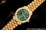 Rolex - DayDate 128238 Gain Weight 36mm Flt Pres YG/YG Grn/Dia KF A2836 | 롤렉스 - 데이데이트 128238 게인 웨이트 36mm 플랫 프레스 YG/YG 그린/다이아 KF A2836