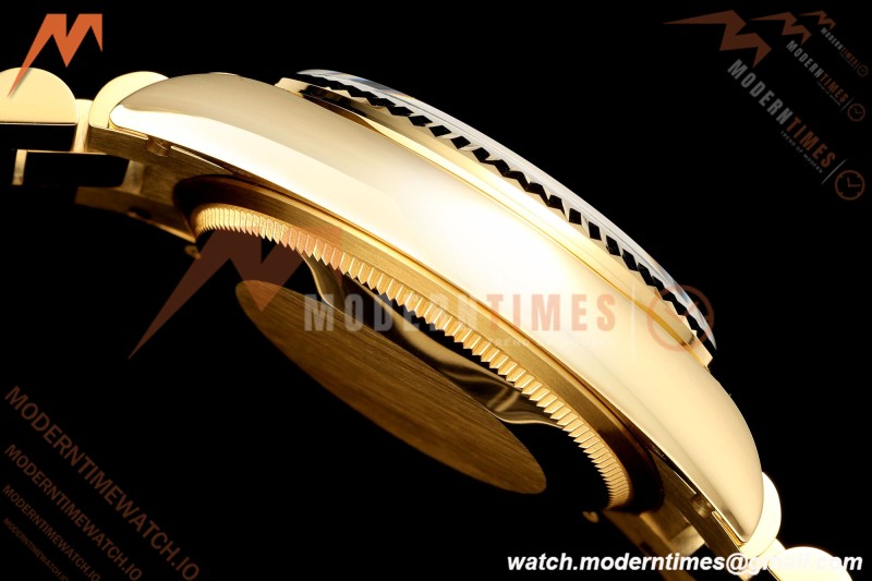 Rolex - DayDate 128238 Gain Weight 36mm Flt Pres YG/YG Grn/Dia KF A2836 | 롤렉스 - 데이데이트 128238 게인 웨이트 36mm 플랫 프레스 YG/YG 그린/다이아 KF A2836