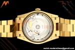 Rolex - DayDate 128238 Gain Weight 36mm Flt Pres YG/YG Gold/Dia KF A2836