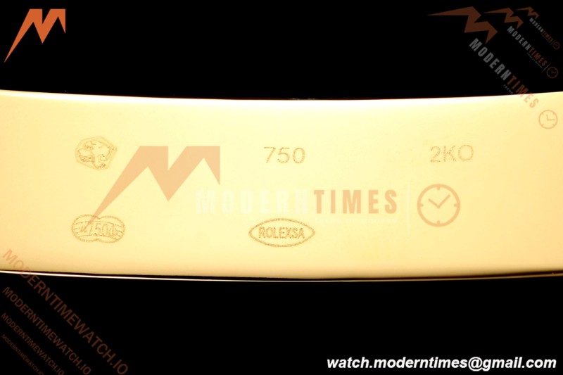 Rolex - DayDate 128238 Gain Weight 36mm Flt Pres YG/YG Gold/Dia KF A2836