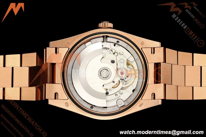 Rolex - DayDate 128235 Gain Weight 36mm Flt Pres RG/RG Silv/Dia KF A2836 | 롤렉스 - 데이데이트 128235 게인 웨이트 36mm 플랫 프레스 RG/RG 실버/다이아 KF A2836