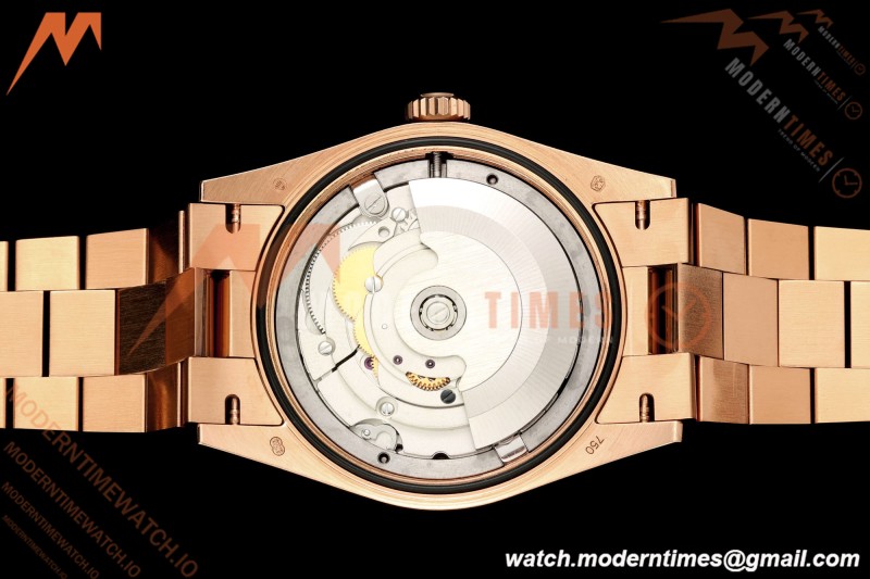 Rolex - DayDate 128235 Gain Weight 36mm Flt Pres RG/RG Silv/Dia KF A2836 | 롤렉스 - 데이데이트 128235 게인 웨이트 36mm 플랫 프레스 RG/RG 실버/다이아 KF A2836