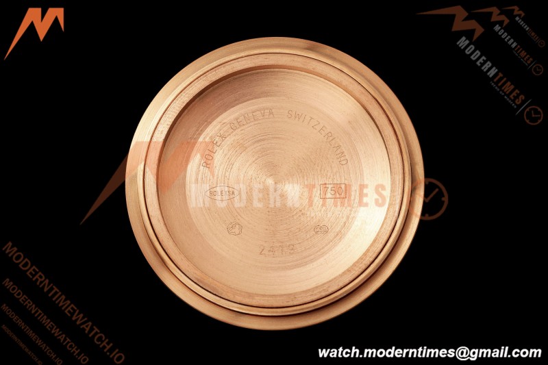 Rolex - DayDate 128235 Gain Weight 36mm Flt Pres RG/RG Silv/Dia KF A2836 | 롤렉스 - 데이데이트 128235 게인 웨이트 36mm 플랫 프레스 RG/RG 실버/다이아 KF A2836