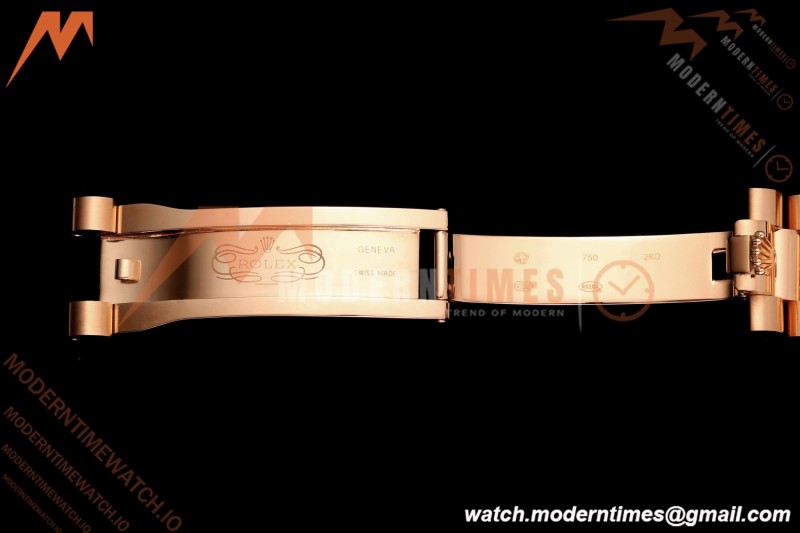 Rolex - DayDate 128235 Gain Weight 36mm Flt Pres RG/RG Silv/Dia KF A2836 | 롤렉스 - 데이데이트 128235 게인 웨이트 36mm 플랫 프레스 RG/RG 실버/다이아 KF A2836