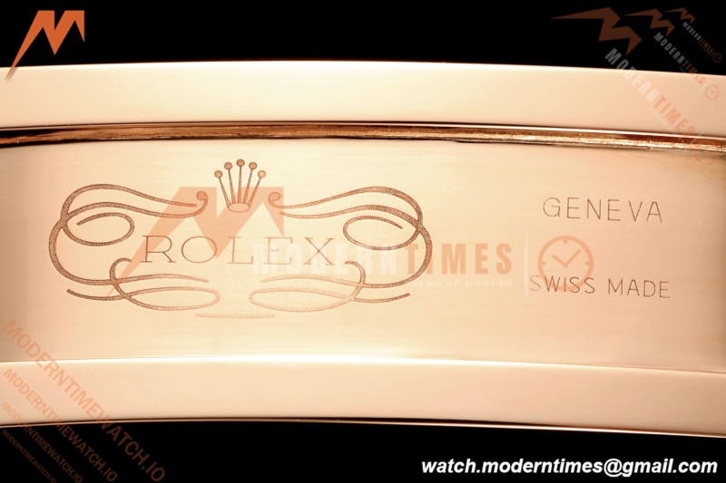 Rolex - DayDate 128235 Gain Weight 36mm Flt Pres RG/RG Silv/Dia KF A2836 | 롤렉스 - 데이데이트 128235 게인 웨이트 36mm 플랫 프레스 RG/RG 실버/다이아 KF A2836