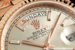 Rolex - DayDate 128235 Gain Weight 36mm Flt Pres RG/RG Silv/Dia KF A2836 | 롤렉스 - 데이데이트 128235 게인 웨이트 36mm 플랫 프레스 RG/RG 실버/다이아 KF A2836