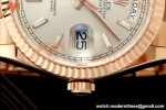 Rolex - DayDate 128235 Gain Weight 36mm Flt Pres RG/RG Silv/Dia KF A2836 | 롤렉스 - 데이데이트 128235 게인 웨이트 36mm 플랫 프레스 RG/RG 실버/다이아 KF A2836