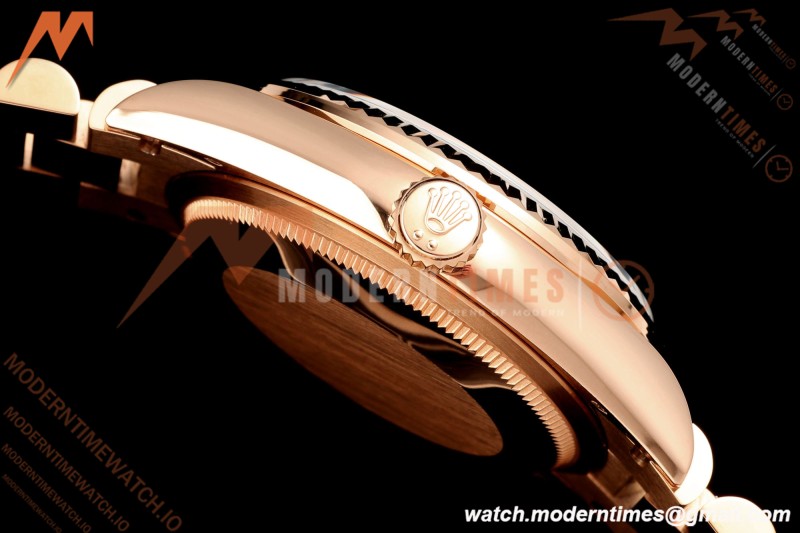 Rolex - DayDate 128235 Gain Weight 36mm Flt Pres RG/RG Silv/Dia KF A2836 | 롤렉스 - 데이데이트 128235 게인 웨이트 36mm 플랫 프레스 RG/RG 실버/다이아 KF A2836