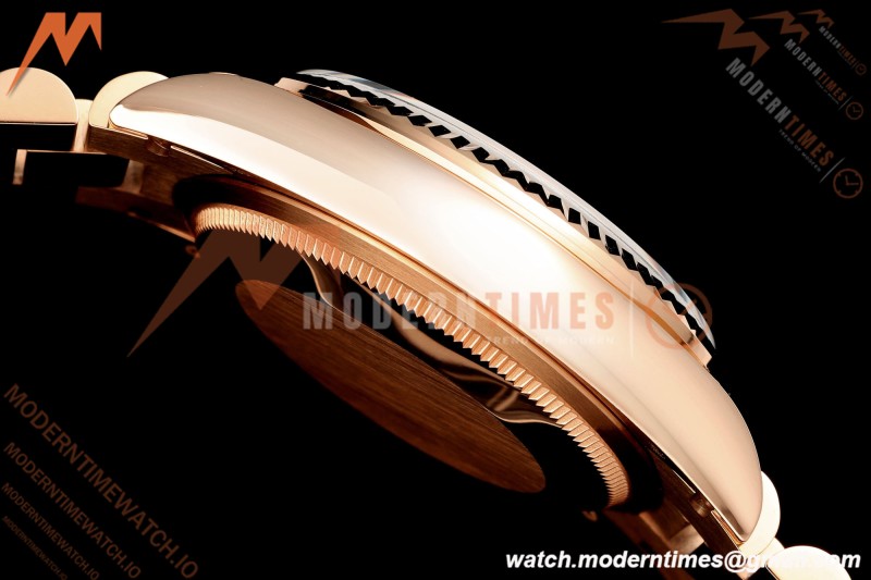 Rolex - DayDate 128235 Gain Weight 36mm Flt Pres RG/RG Silv/Dia KF A2836 | 롤렉스 - 데이데이트 128235 게인 웨이트 36mm 플랫 프레스 RG/RG 실버/다이아 KF A2836