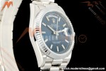 Rolex - DayDate 128239 Gain Weight 36mm Flt Pres SS/SS Blu/Dia KF A2836 | 롤렉스 - 데이데이트 128239 게인 웨이트 36mm 플랫 프레스 스테인리스 스틸/실버 블루/다이아 KF A2836
