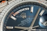 Rolex - DayDate 128239 Gain Weight 36mm Flt Pres SS/SS Blu/Dia KF A2836 | 롤렉스 - 데이데이트 128239 게인 웨이트 36mm 플랫 프레스 스테인리스 스틸/실버 블루/다이아 KF A2836