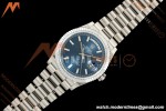 Rolex - DayDate 128239 Gain Weight 36mm Flt Pres SS/SS Blu/Dia KF A2836 | 롤렉스 - 데이데이트 128239 게인 웨이트 36mm 플랫 프레스 스테인리스 스틸/실버 블루/다이아 KF A2836