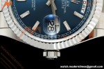 Rolex - DayDate 128239 Gain Weight 36mm Flt Pres SS/SS Blu/Dia KF A2836 | 롤렉스 - 데이데이트 128239 게인 웨이트 36mm 플랫 프레스 스테인리스 스틸/실버 블루/다이아 KF A2836