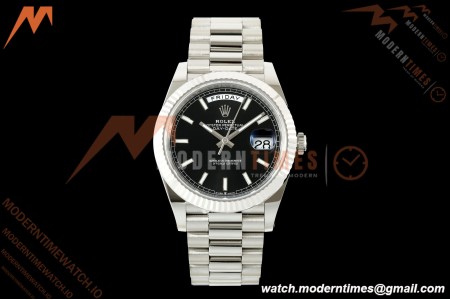 Rolex - DayDate 228239 Gain Weight 40mm Flt Pres SS/SS Blk/Stk VSF DD3255