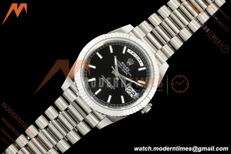 Rolex - DayDate 228239 Gain Weight 40mm Flt Pres SS/SS Blk/Stk VSF DD3255