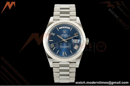 Rolex - DayDate 228239 Gain Weight 40mm Flt Pres SS/SS Blu/Rmn VSF DD3255