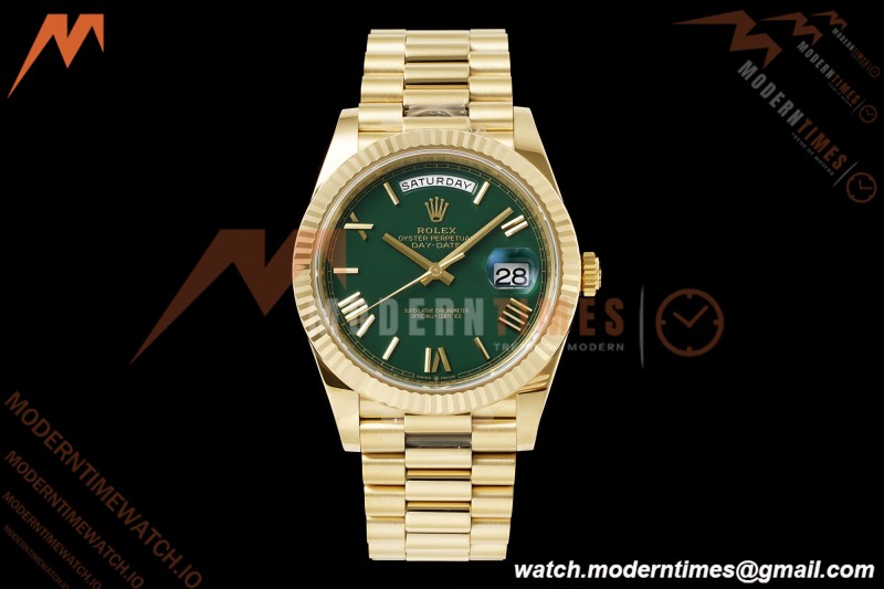 Rolex - DayDate 228238 Gain Weight 40mm Flt Pres YG/YG Grn/Rmn VSF DD3255
