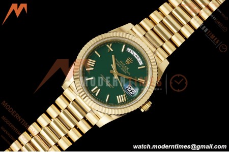 Rolex - DayDate 228238 Gain Weight 40mm Flt Pres YG/YG Grn/Rmn VSF DD3255