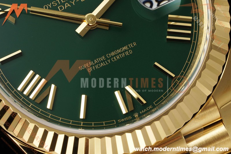 Rolex - DayDate 228238 Gain Weight 40mm Flt Pres YG/YG Grn/Rmn VSF DD3255