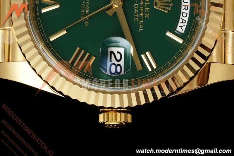 Rolex - DayDate 228238 Gain Weight 40mm Flt Pres YG/YG Grn/Rmn VSF DD3255