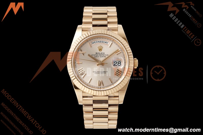 Rolex - DayDate 228235 Gain Weight 40mm Flt Pres RG/RG Champ/Rmn VSF DD3255