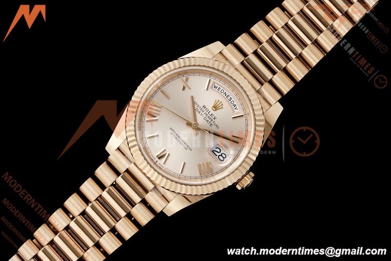 Rolex - DayDate 228235 Gain Weight 40mm Flt Pres RG/RG Champ/Rmn VSF DD3255