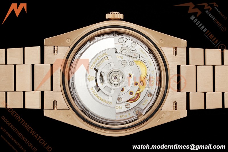 Rolex - DayDate 228235 Gain Weight 40mm Flt Pres RG/RG Brn/Rmn VSF DD3255