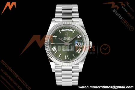 Rolex - DayDate 228239 Gain Weight 40mm Flt Pres SS/SS Grn/Rmn VSF V2 DD3255