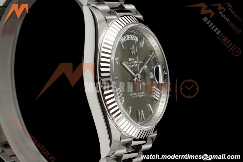 Rolex - DayDate 228239 Gain Weight 40mm Flt Pres SS/SS Grn/Rmn VSF V2 DD3255