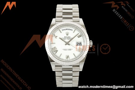 Rolex - DayDate 228239 Gain Weight 40mm Flt Pres SS/SS Wht/Rmn VSF V2 DD3255