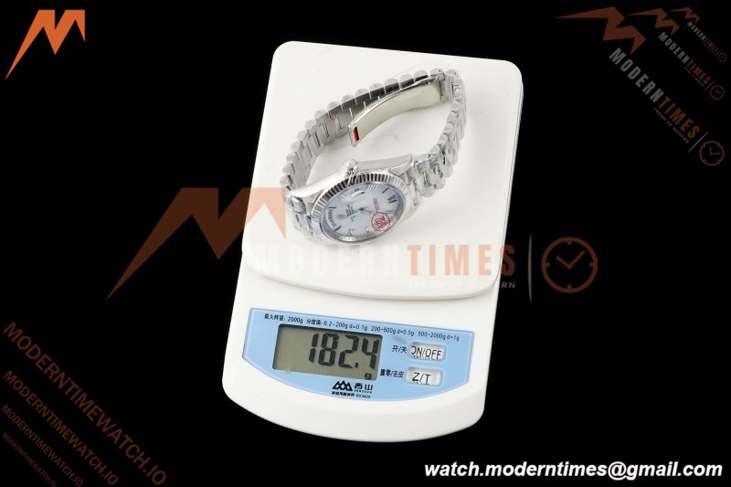 Rolex - DayDate 228239 Gain Weight 40mm Flt Pres SS/SS Wht/Rmn VSF V2 DD3255
