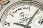 Rolex - DayDate 228239 Gain Weight 40mm Flt Pres SS/SS Wht/Rmn VSF V2 DD3255